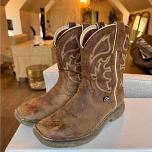 Justin Leather Cowboy Boots